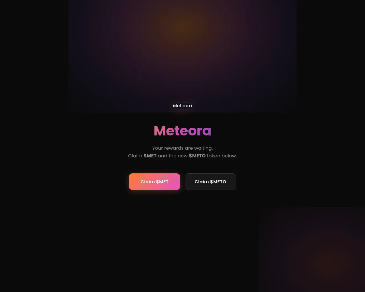 Screenshot of metchain.live
