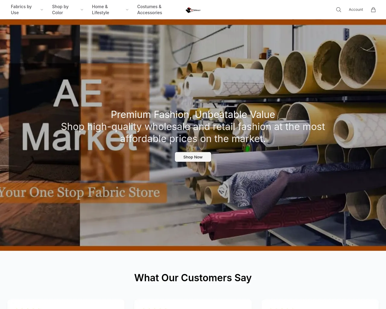 Screenshot of aemarketedit.shop
