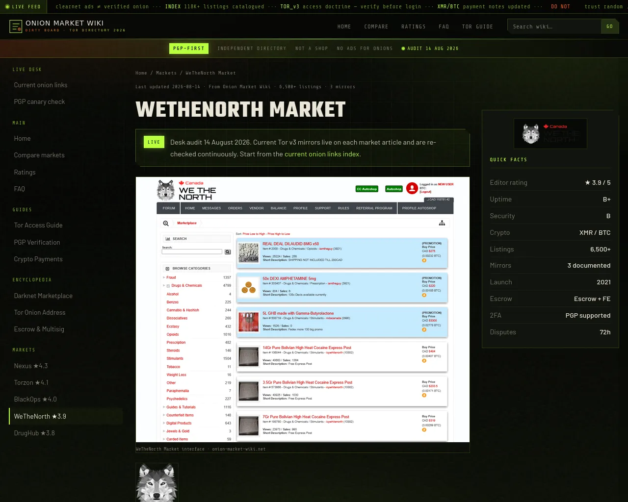 Screenshot of onion-market-wiki.net