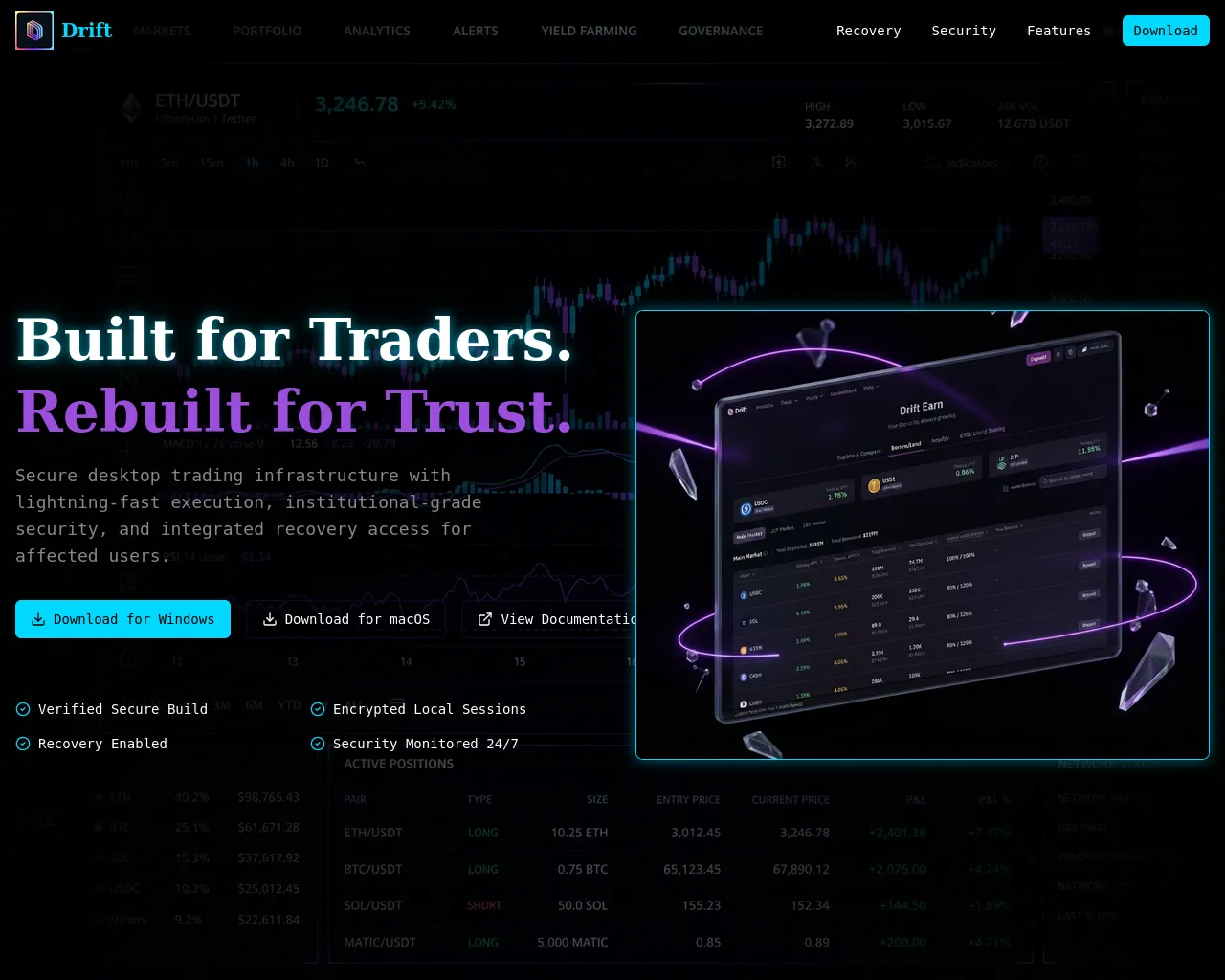 Screenshot of driftprotocoldesktop.live