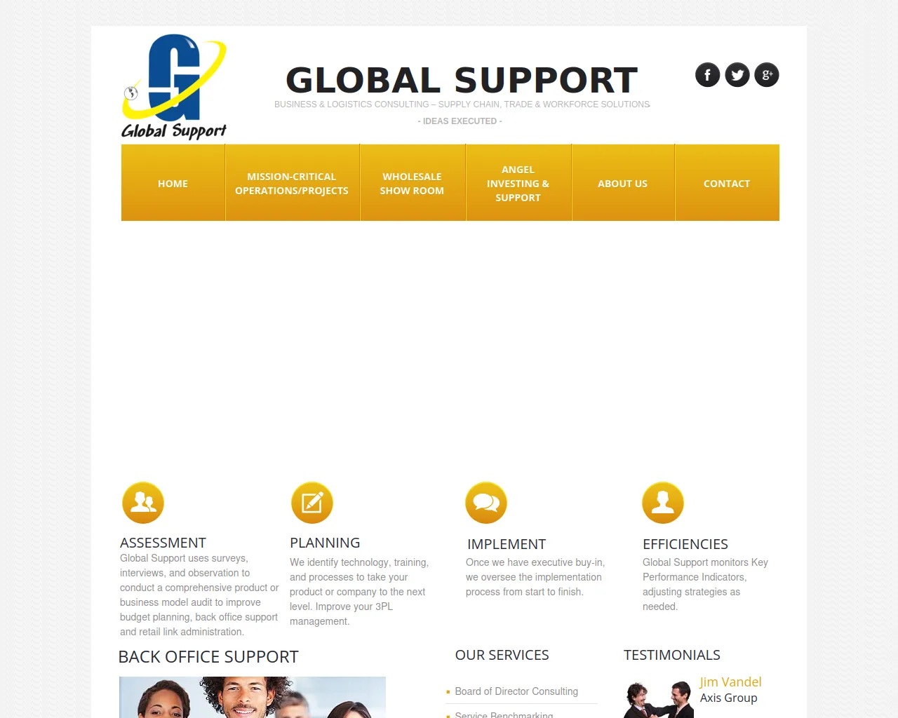 Screenshot of globalsupport.com