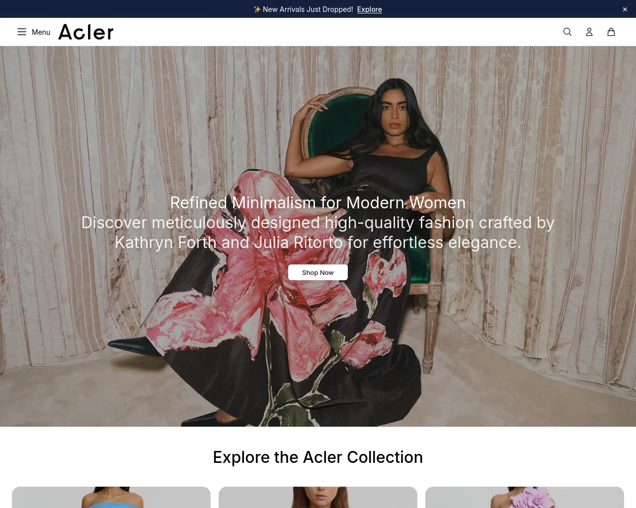 Screenshot of aclerhq.shop