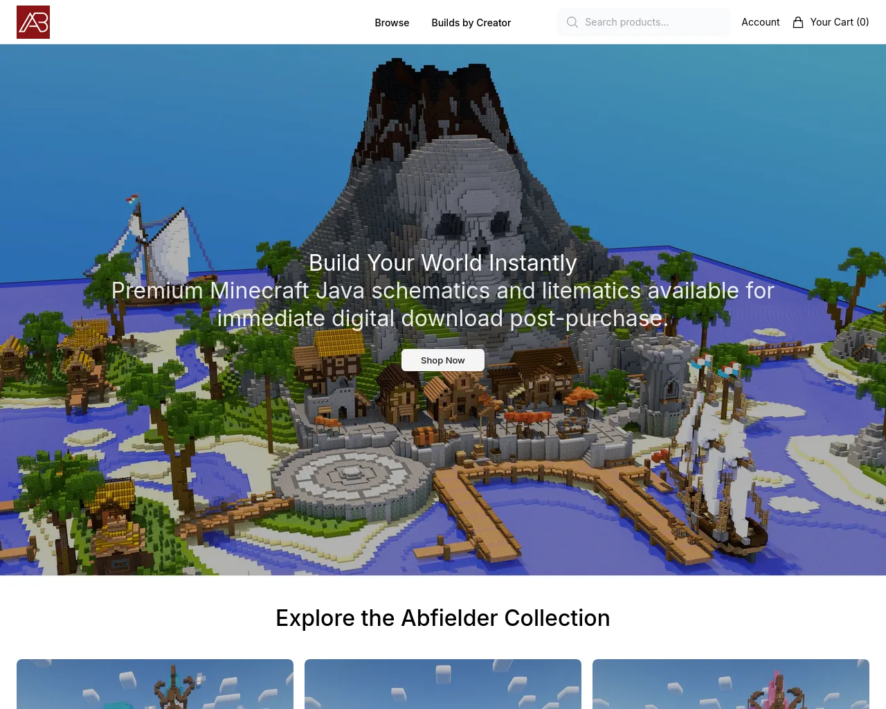 Screenshot of abfielder.shop