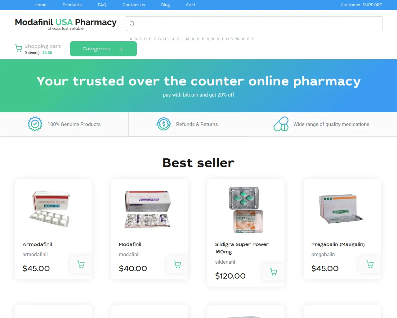 Screenshot of modafinil-usa.org