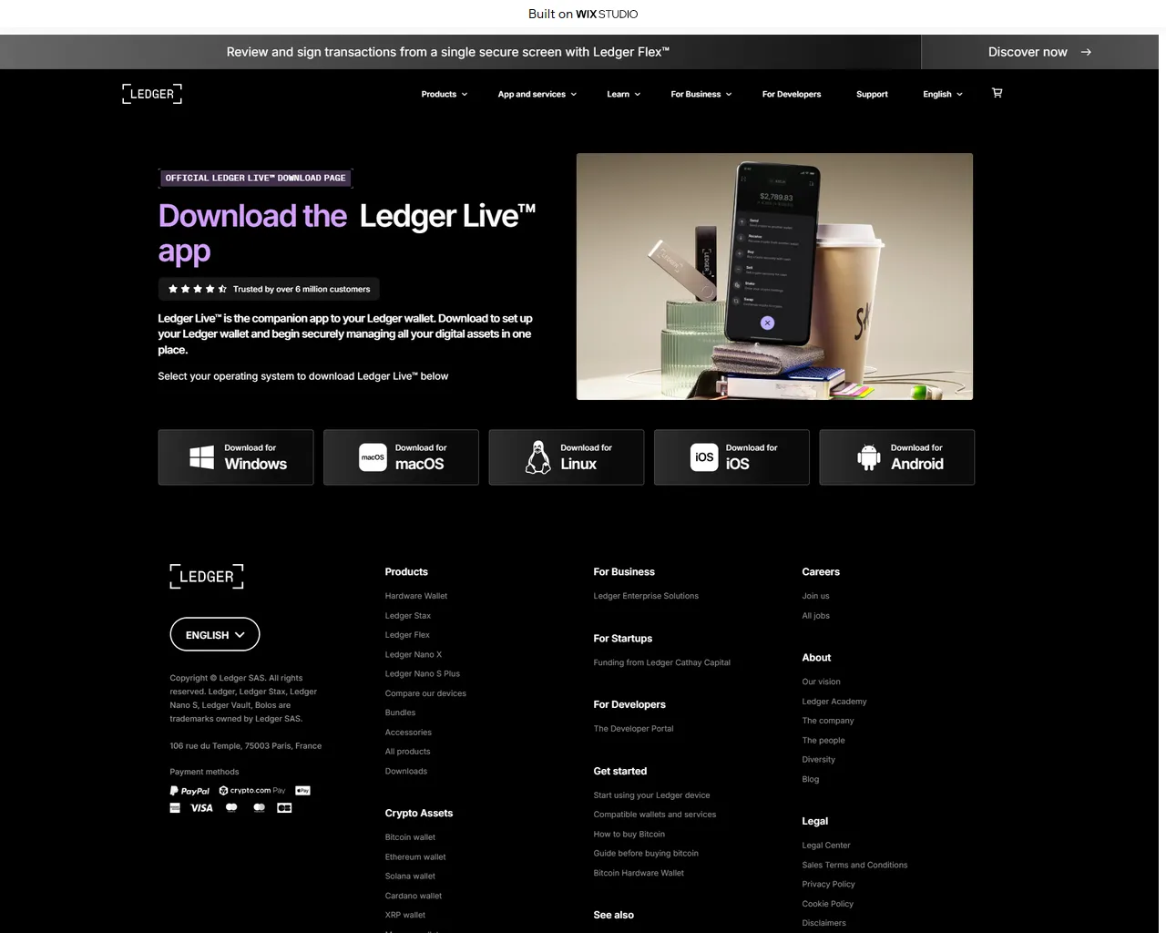 Screenshot of open-livelege.wixstudio.com