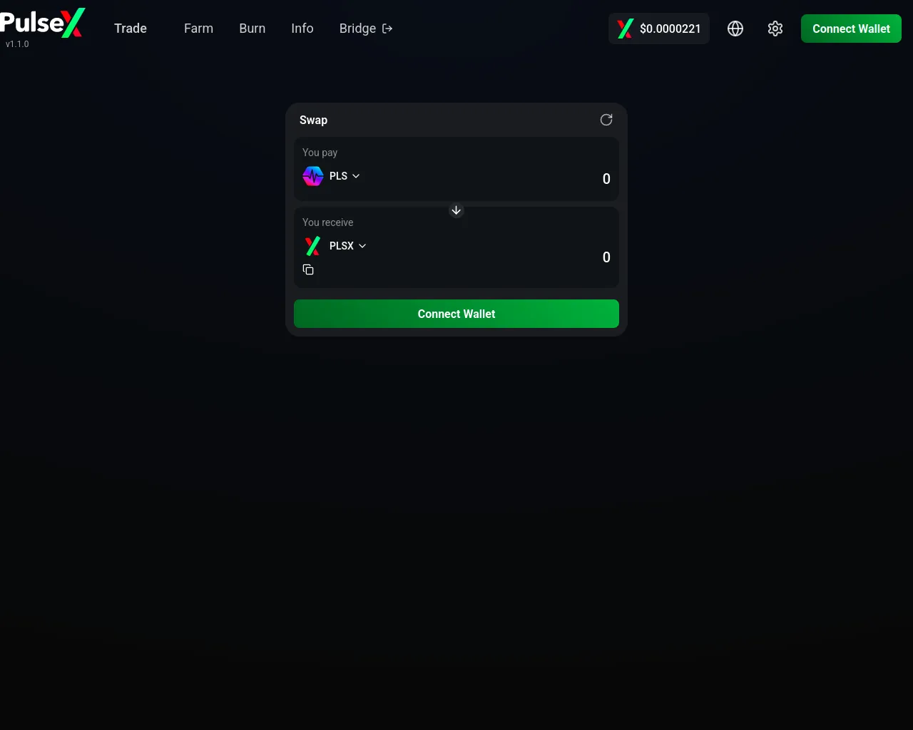 Screenshot of app-pulsex.cc