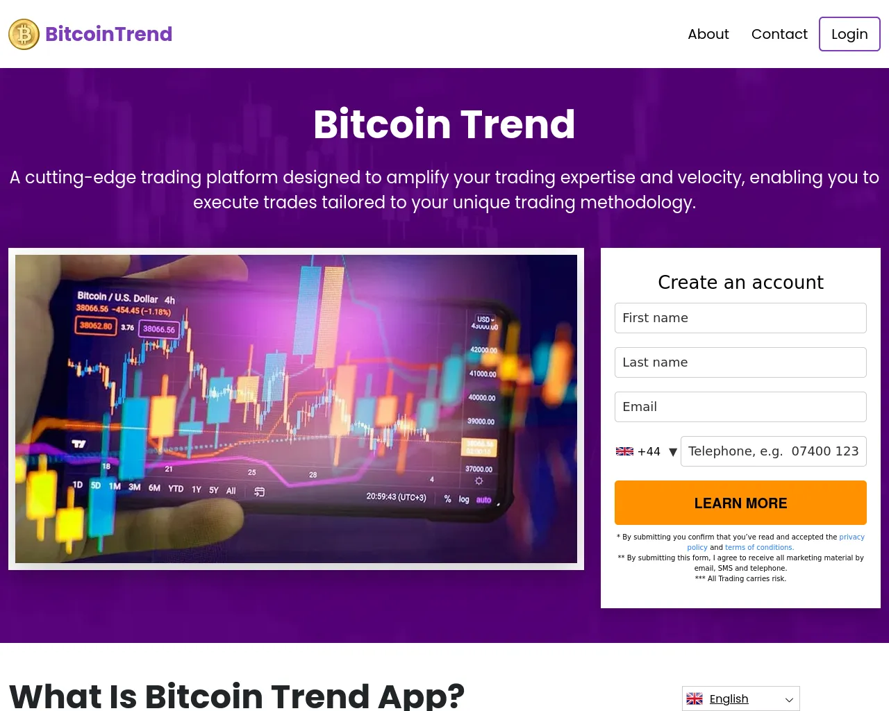 Screenshot of bitcoin-trend.com