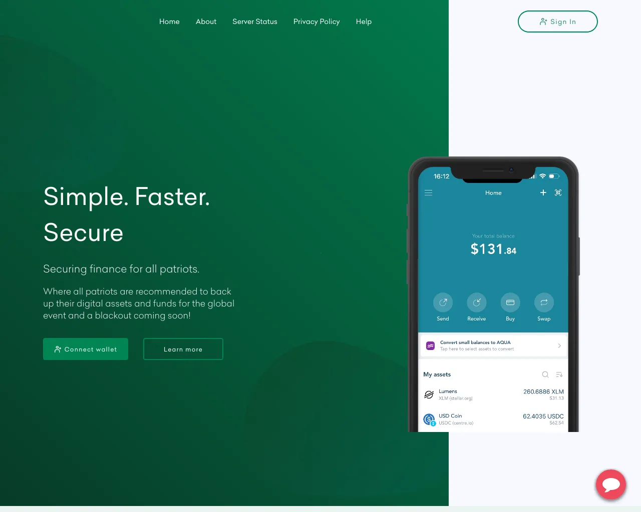 Screenshot of whsecurequantum.com