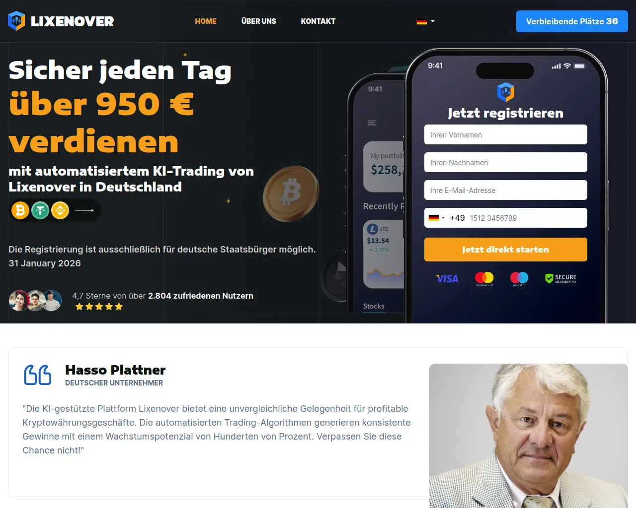 Screenshot of lixenover.org