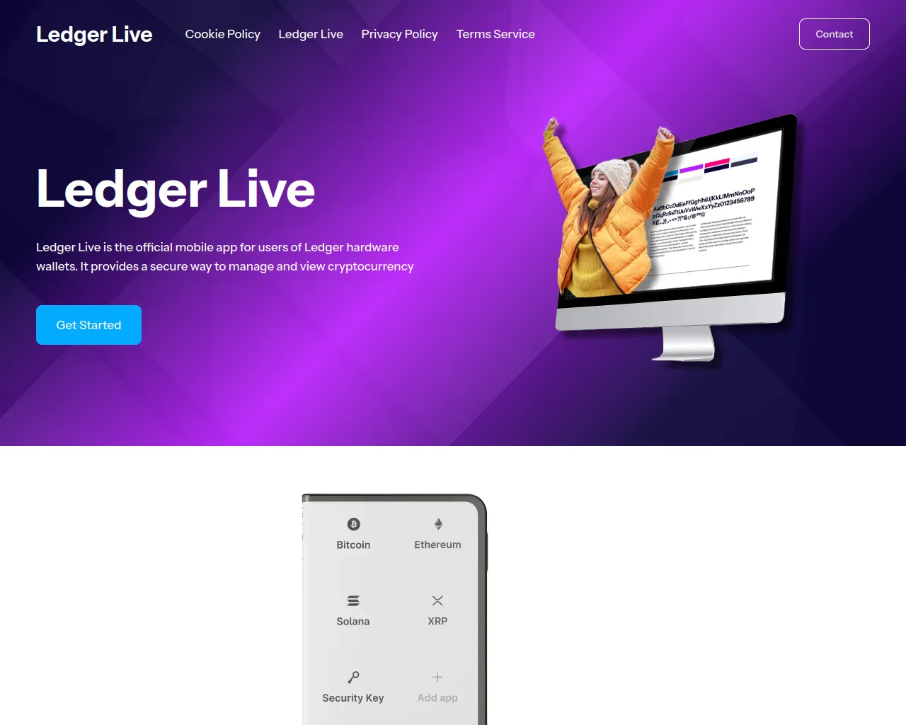 Screenshot of ledgerrlive.com