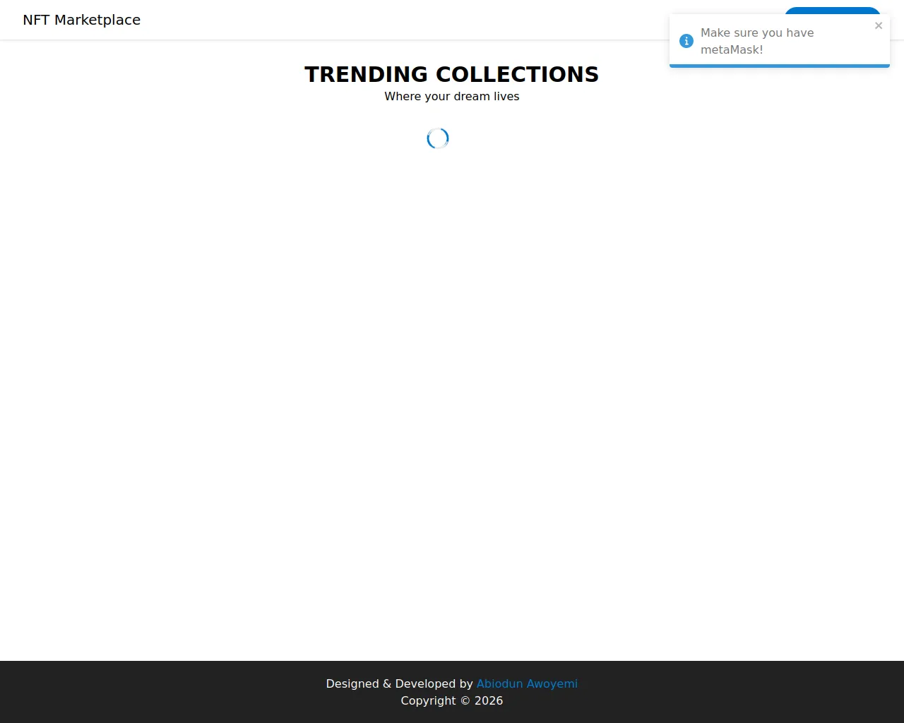 Screenshot of nfts-marketplace.vercel.app