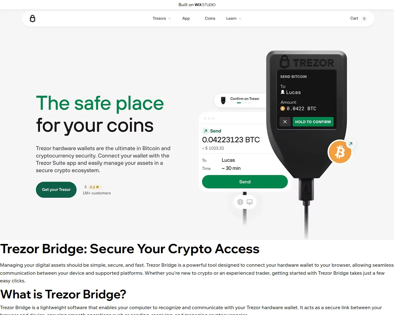 Screenshot of bridge-digital.wixstudio.com