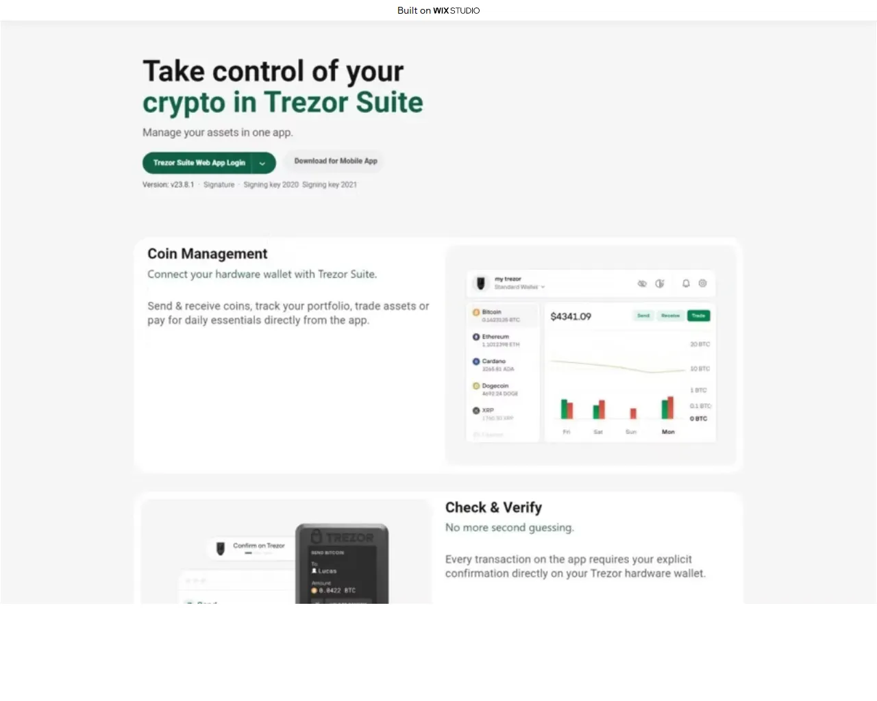 Screenshot of tresuite-home-en.wixstudio.com