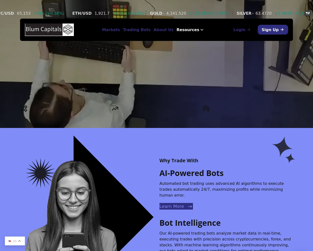Screenshot of blumcapitals.pro