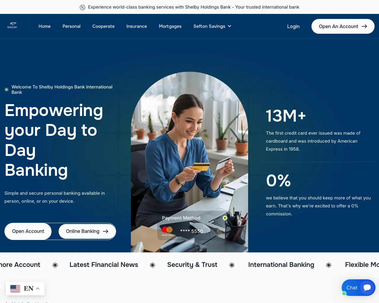 Screenshot of shelbyholdings.site