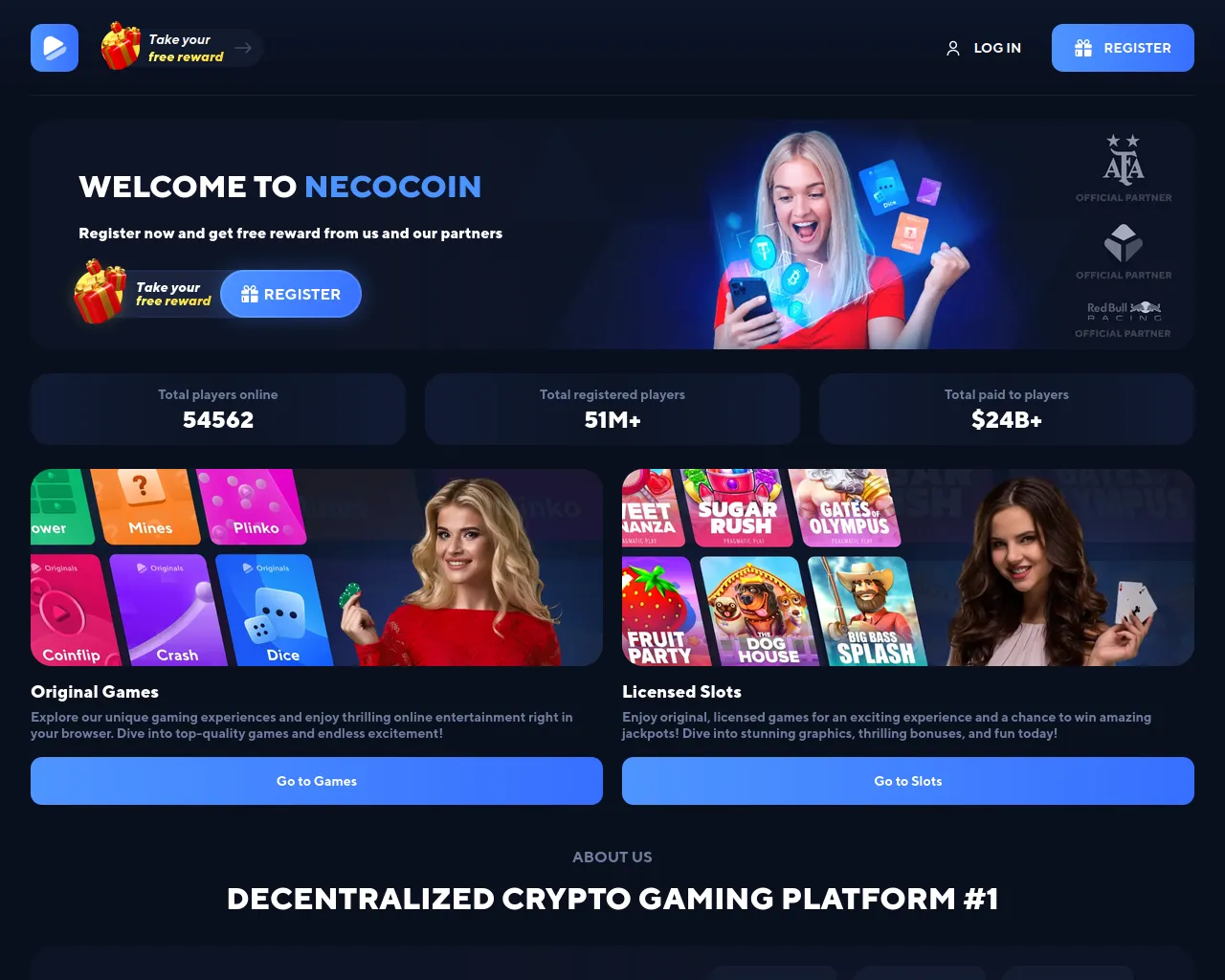 Screenshot of necocoin.com