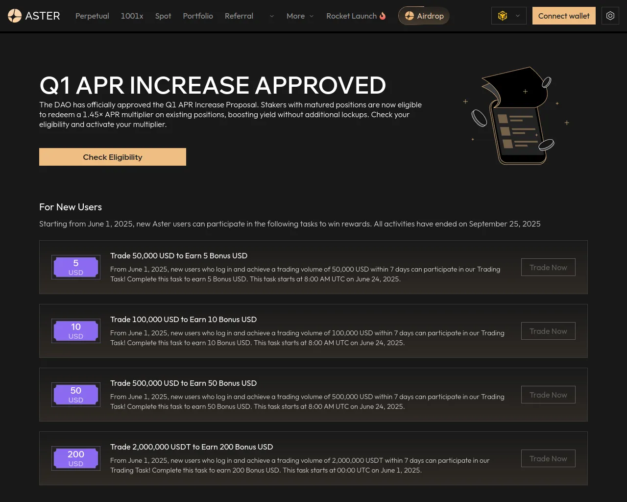 Screenshot of enter-asterdex.xyz