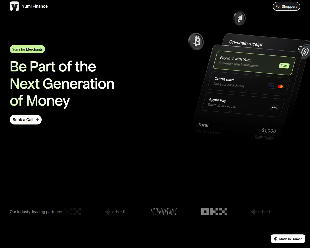 Screenshot of magnificent-curiosity-525175.framer.app