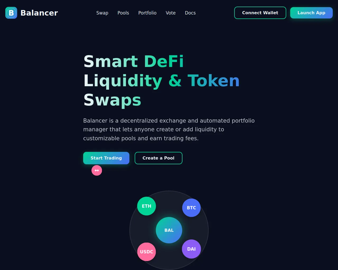 Screenshot of balaancer-dex-us.pages.dev