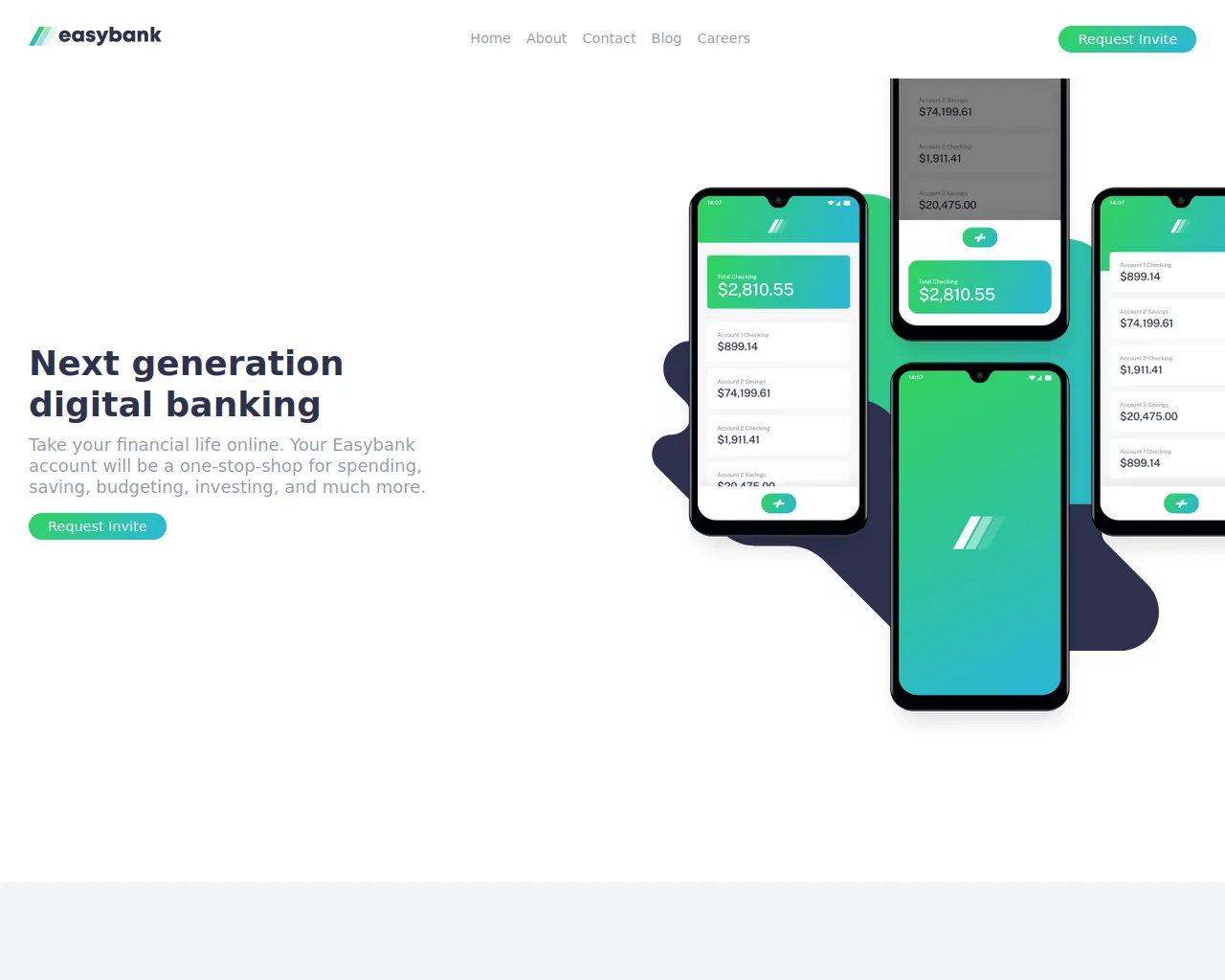 Screenshot of easybank-landing-page-master-five.vercel.app