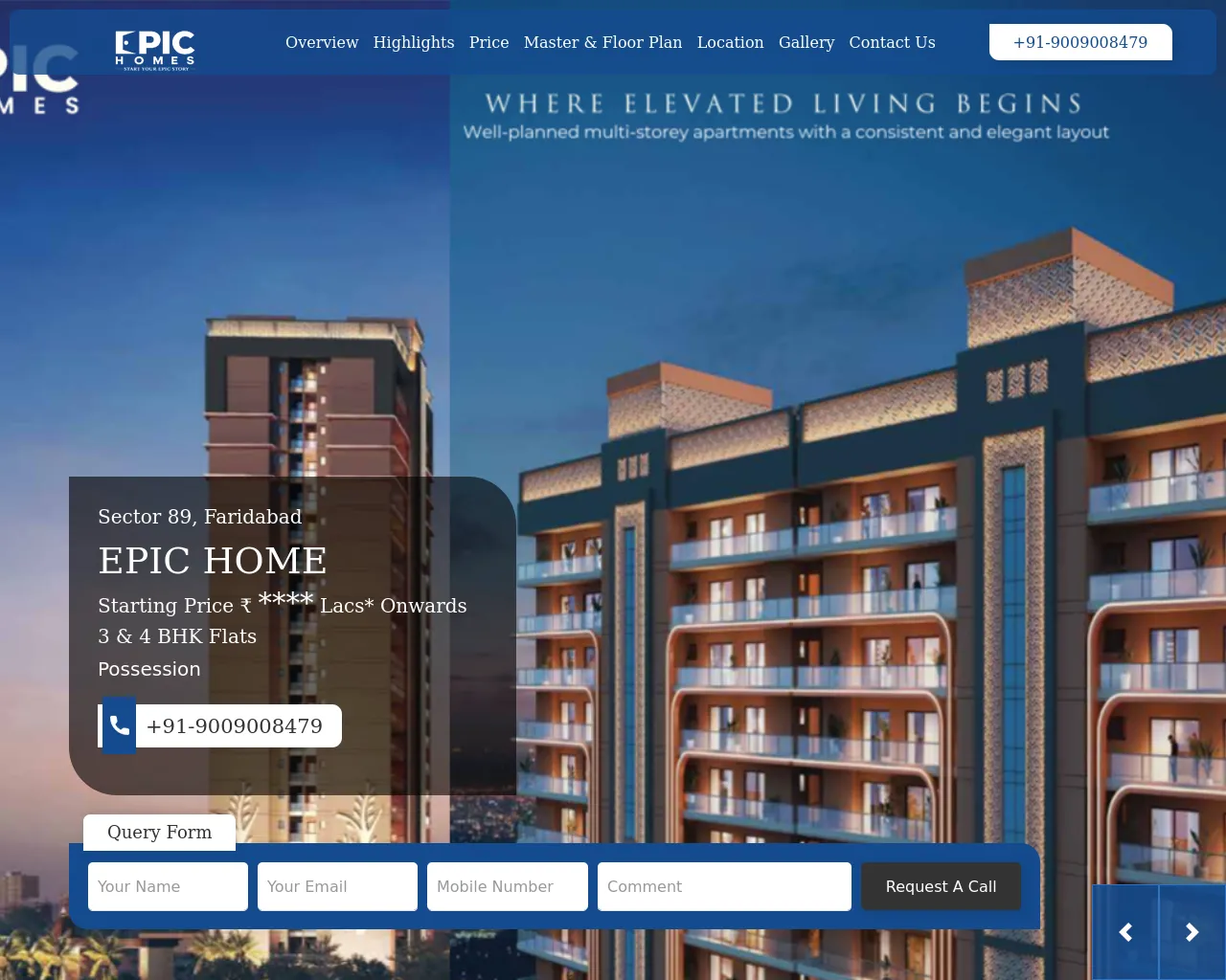 Screenshot of prosperepichomes.in