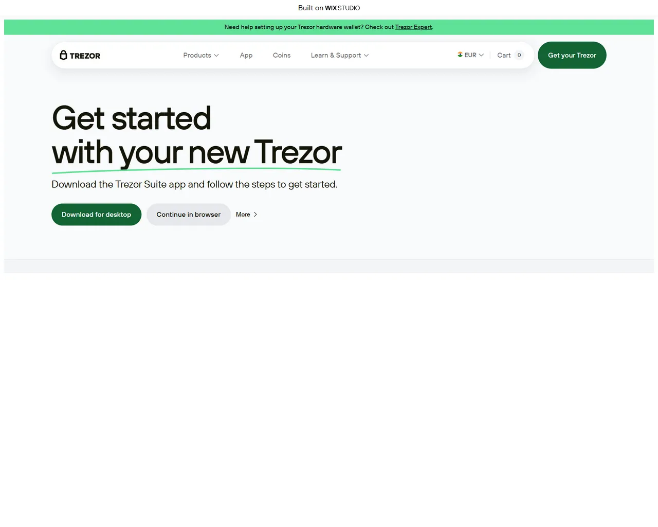 Screenshot of tzrsuite-io.wixstudio.com