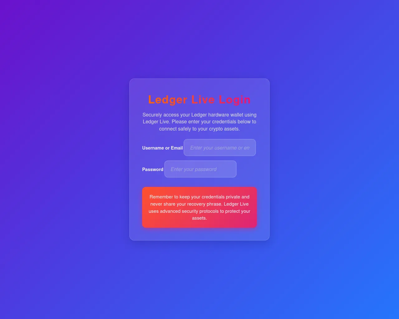 Screenshot of project-ledgrlive-io.pages.dev