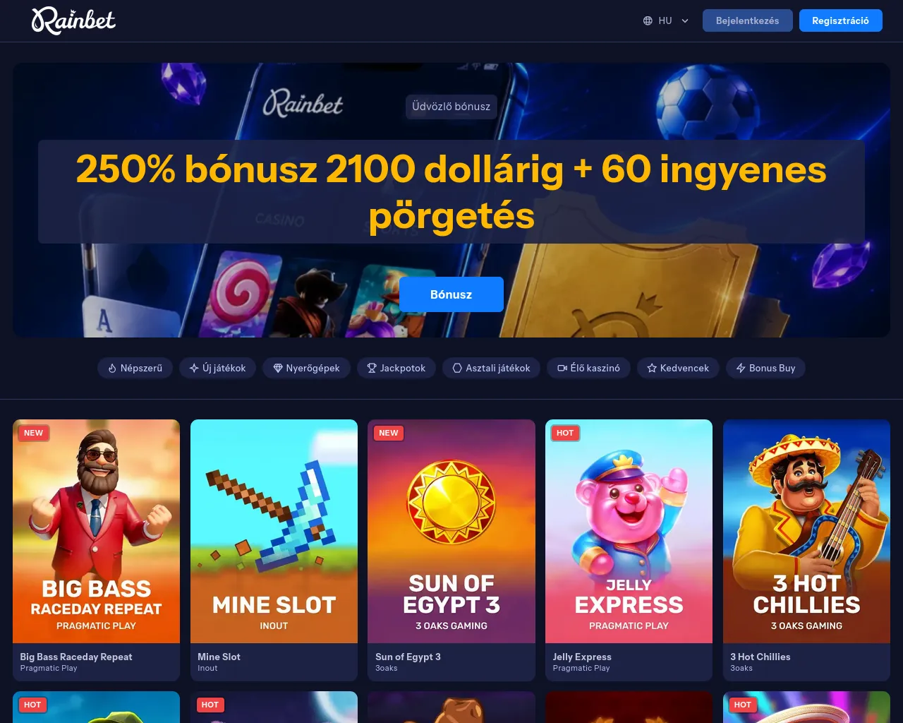 Screenshot of rainbetcassino.com
