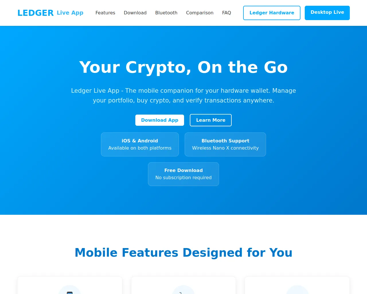 Screenshot of ledgr-crypto-walt-app.pages.dev