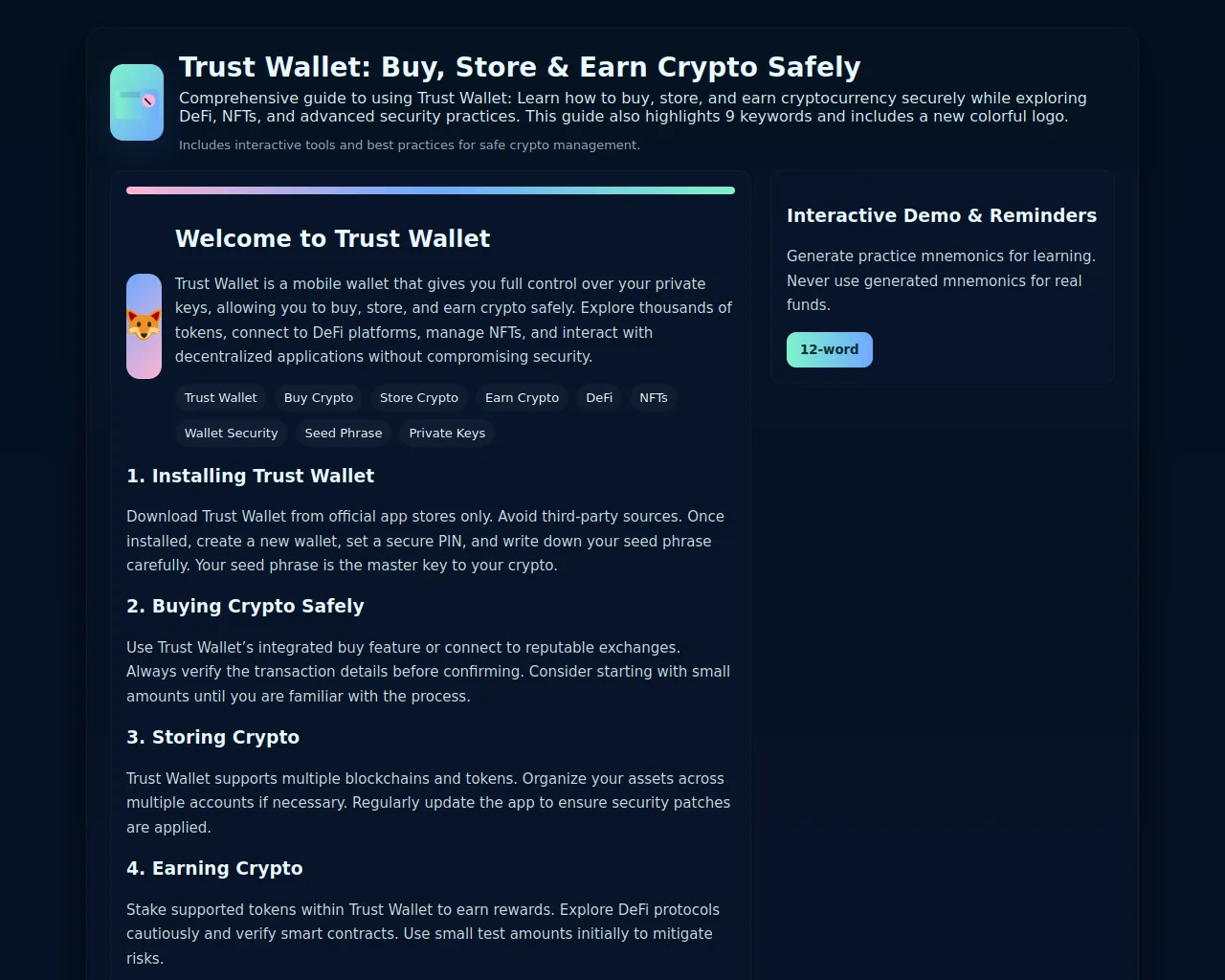 Screenshot of trust-wallet-english.pages.dev