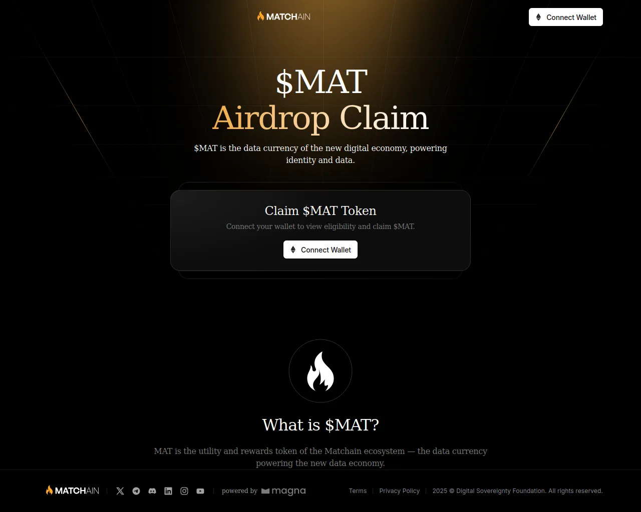 Screenshot of matclaim.com