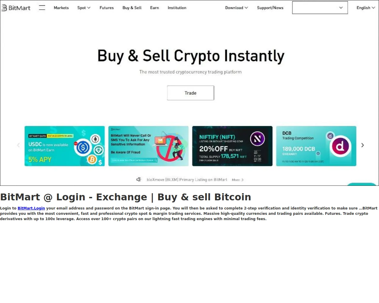Screenshot of bitmogin.webflow.io