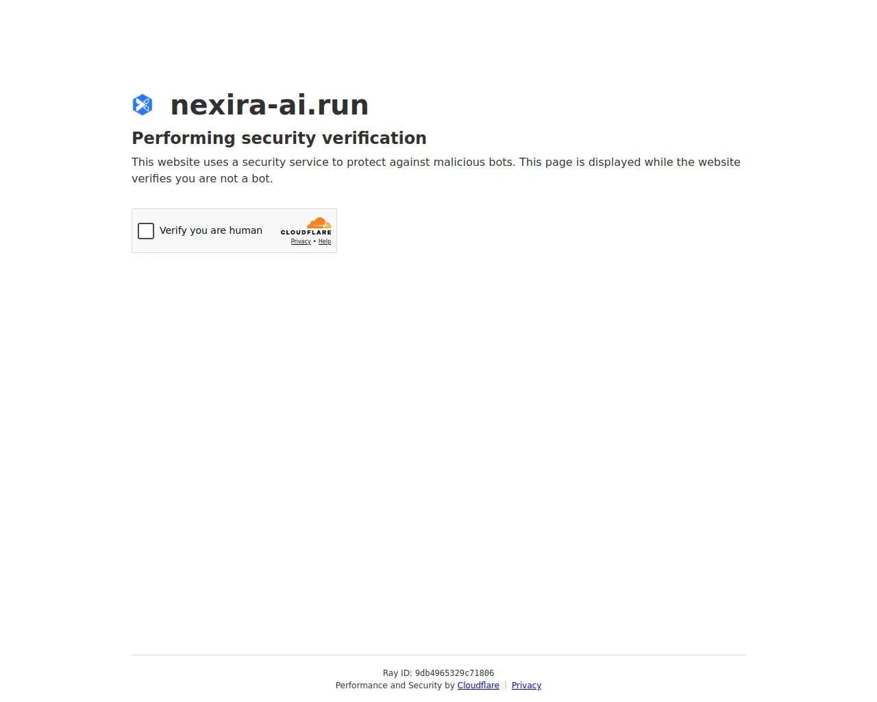 Screenshot of nexira-ai.run