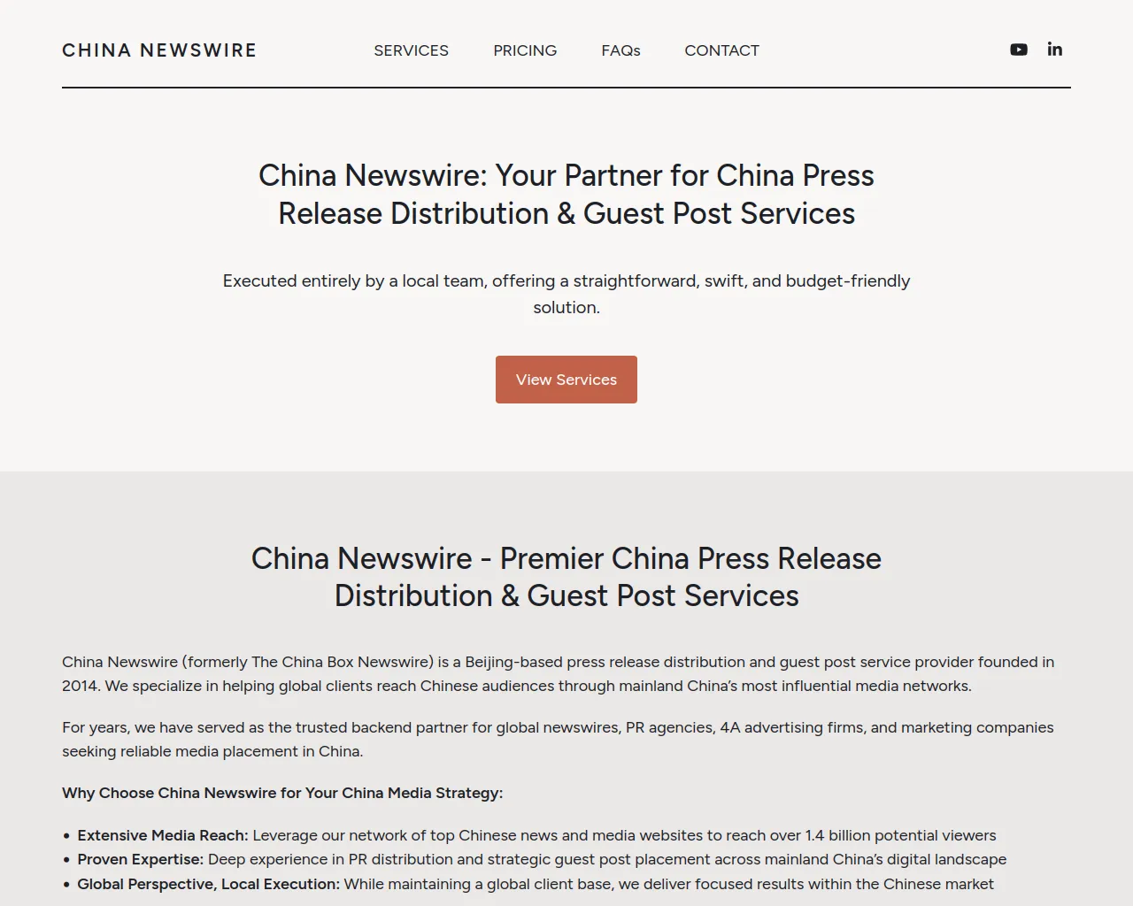 Screenshot of chinanewswire.biz