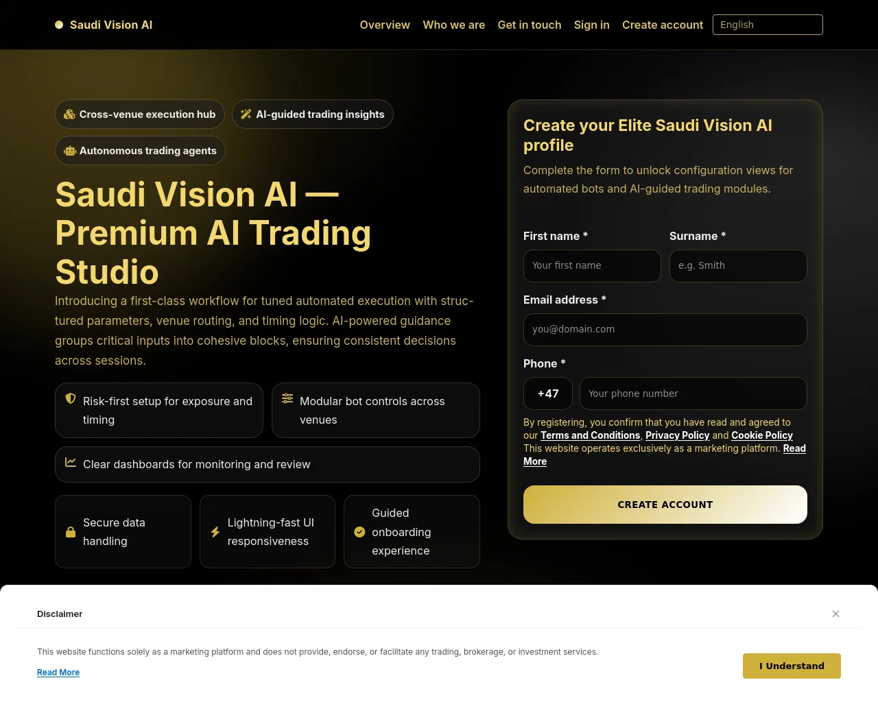 Screenshot of saudivision-ai.click