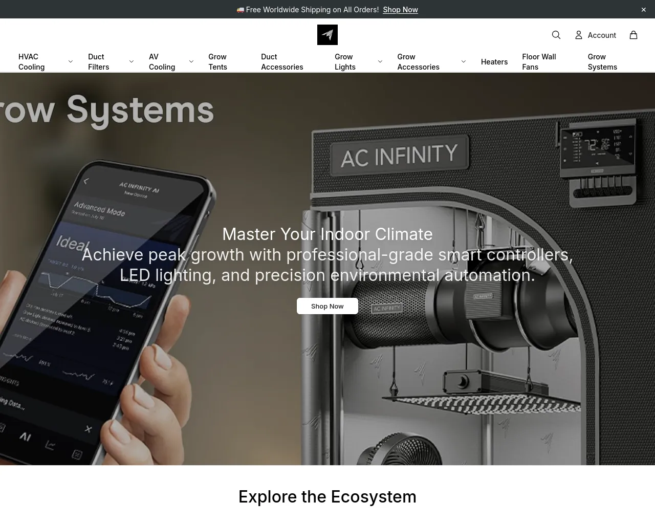 Screenshot of acinfinitygear.shop