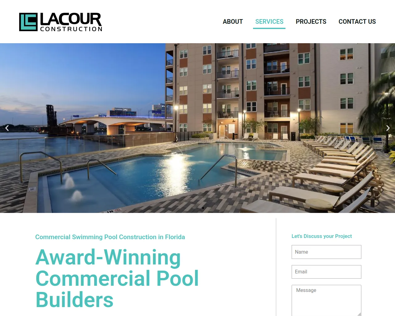 Screenshot of lacoursconstruction.group