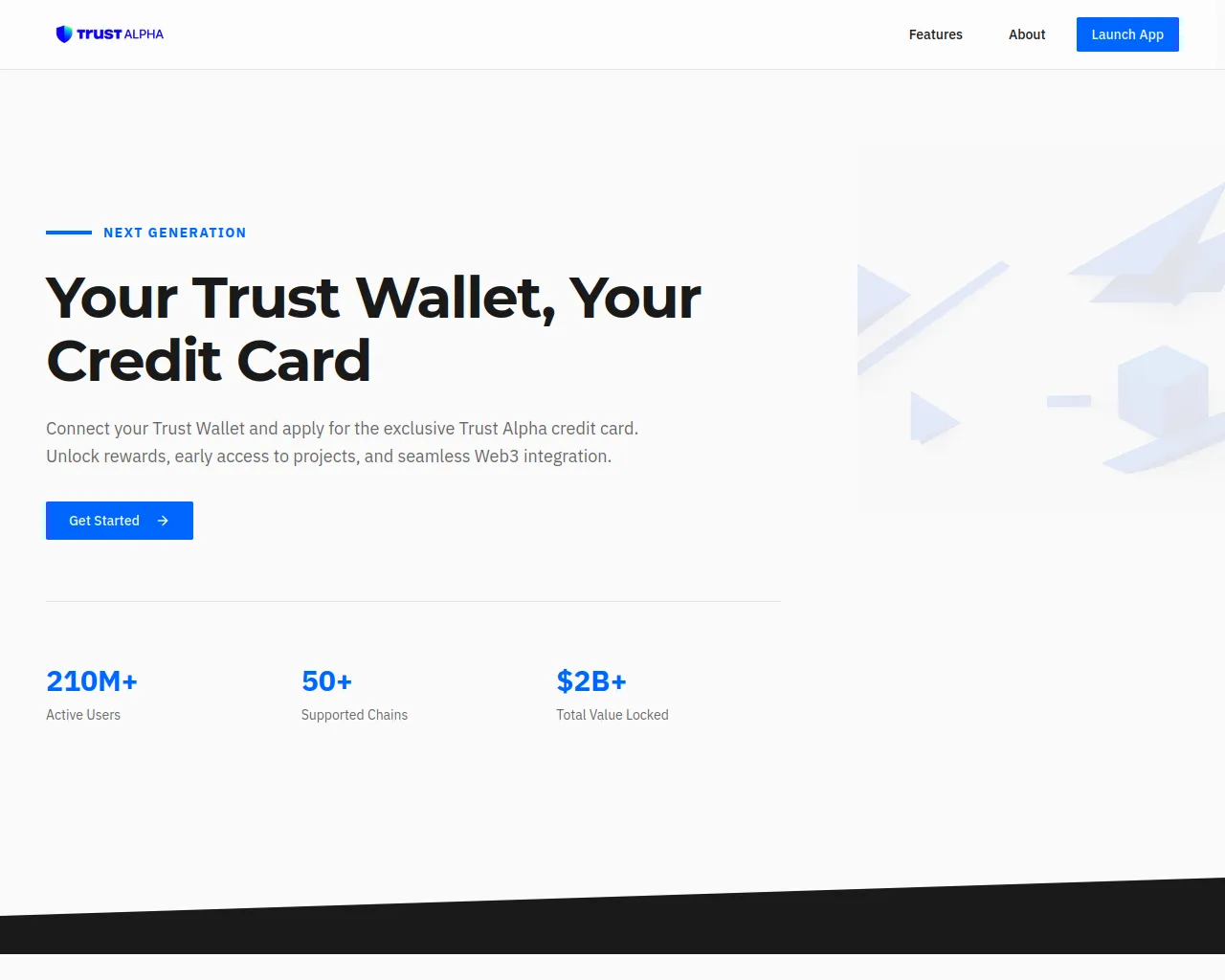 Screenshot of trustwalletconnect.net.trustalpha.net