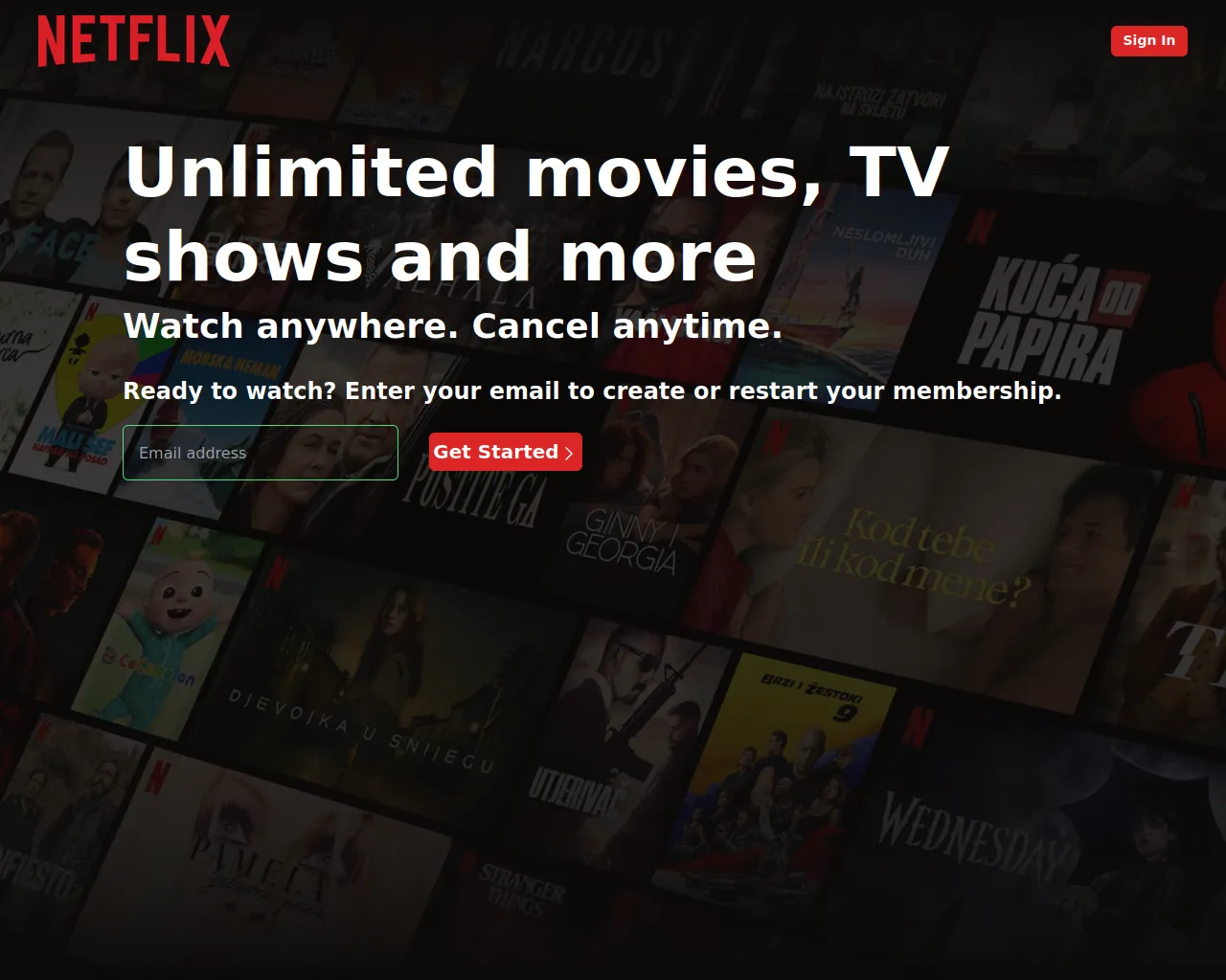 Screenshot of fakeflix-web-app.vercel.app