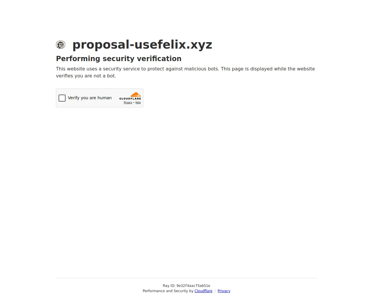 Screenshot of proposal-usefelix.xyz