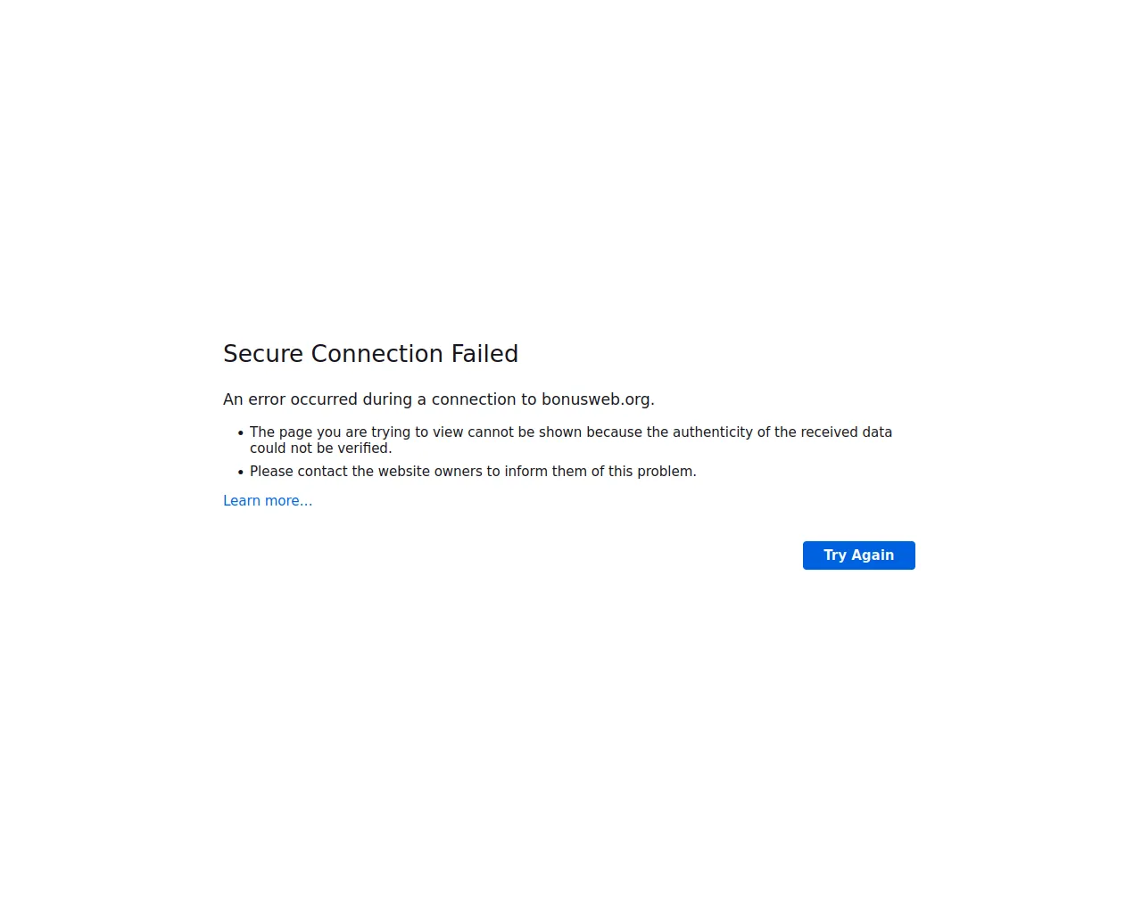 Screenshot of bonusweb.org
