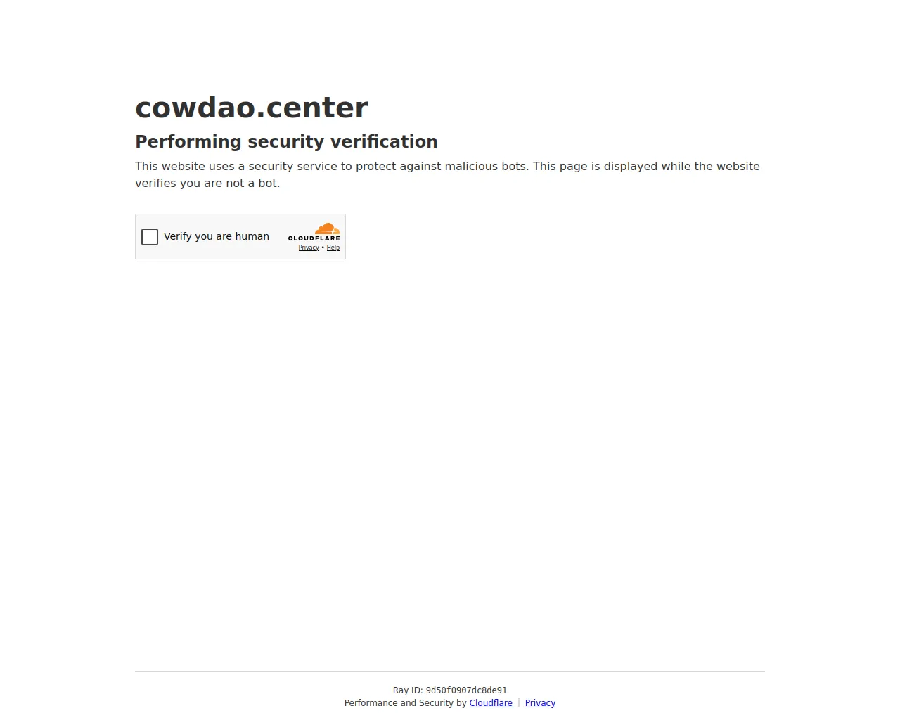 Screenshot of cowdao.center