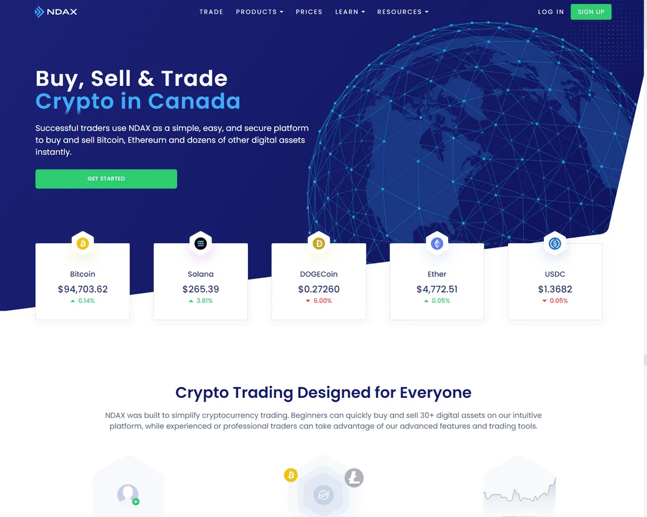 Screenshot of portal-ndx-io-loggin.webflow.io