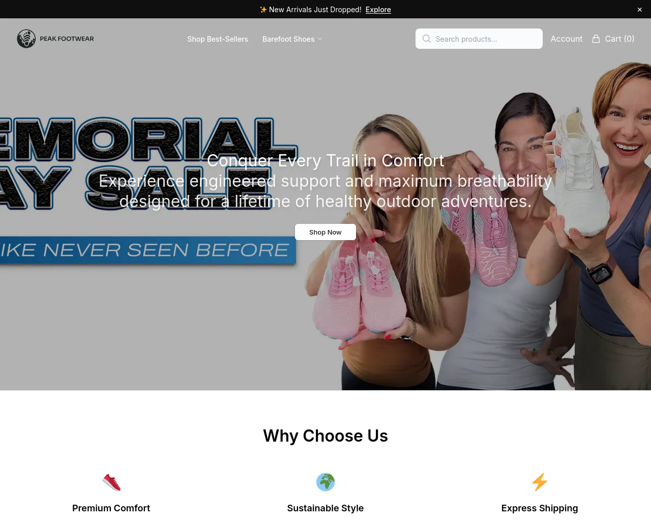 Screenshot of aetherstep.shop