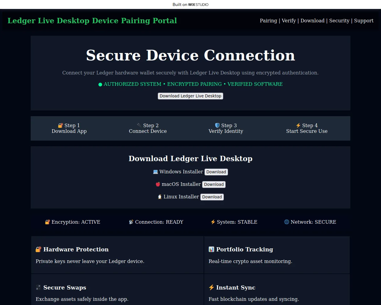 Screenshot of us-homepage-desktop.wixstudio.com