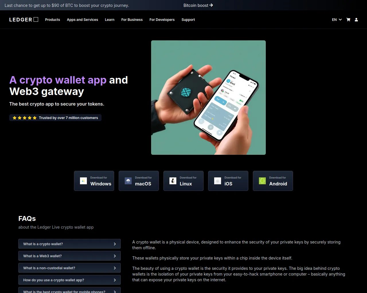 Screenshot of download-ledgerlive.pages.dev