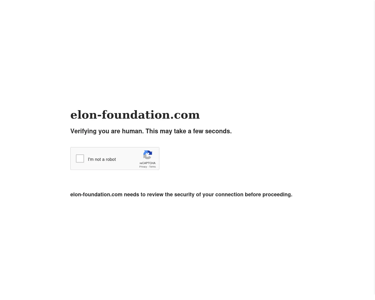 Screenshot of elon-foundation.com