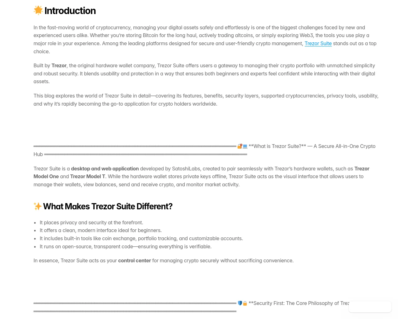 Screenshot of trezuer-suit.framer.ai