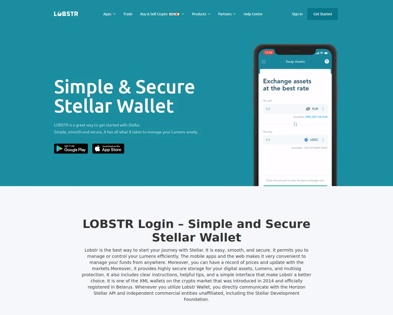 Screenshot of lobstraccountlogin.webflow.io