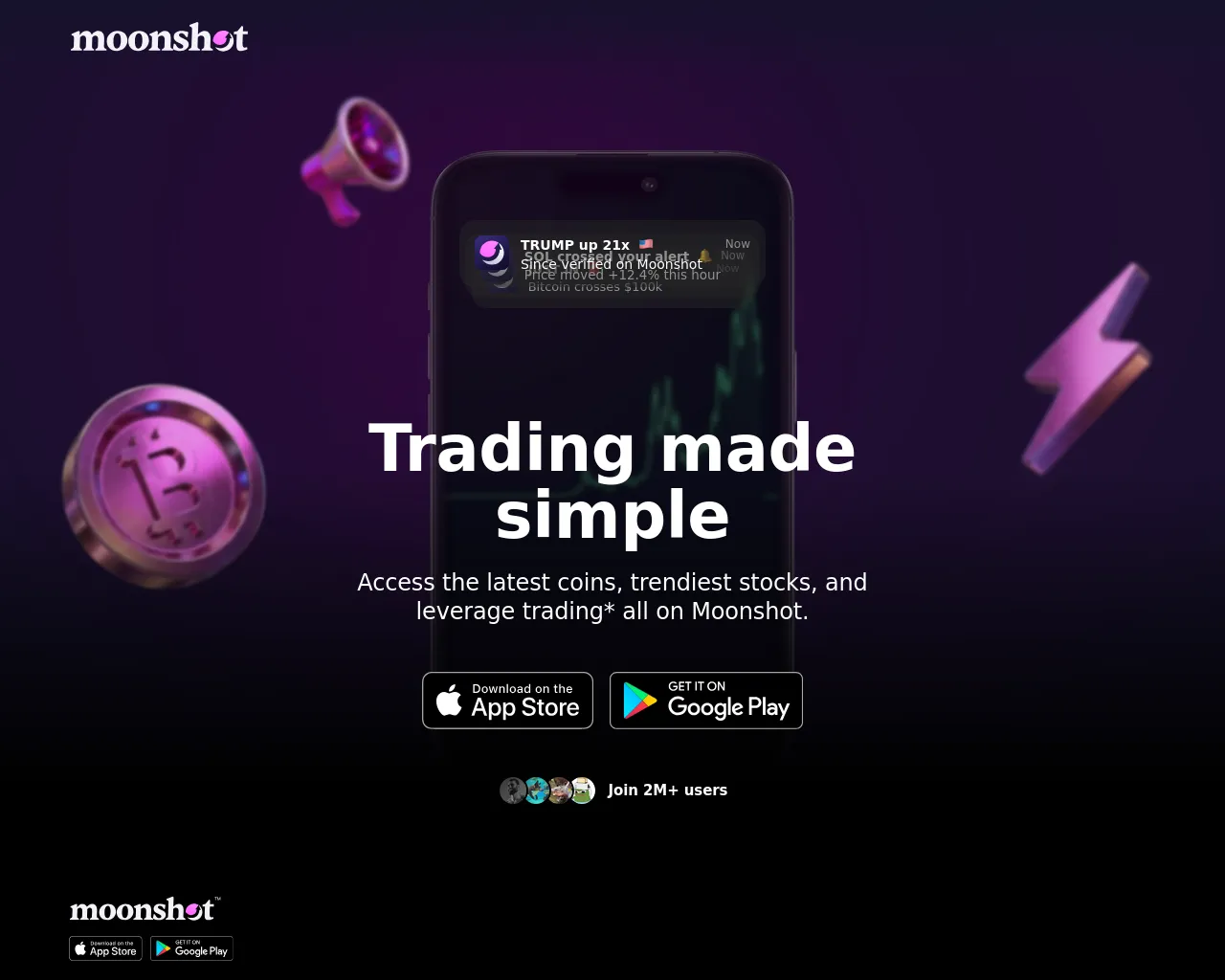 Screenshot of moonshot-coins.com